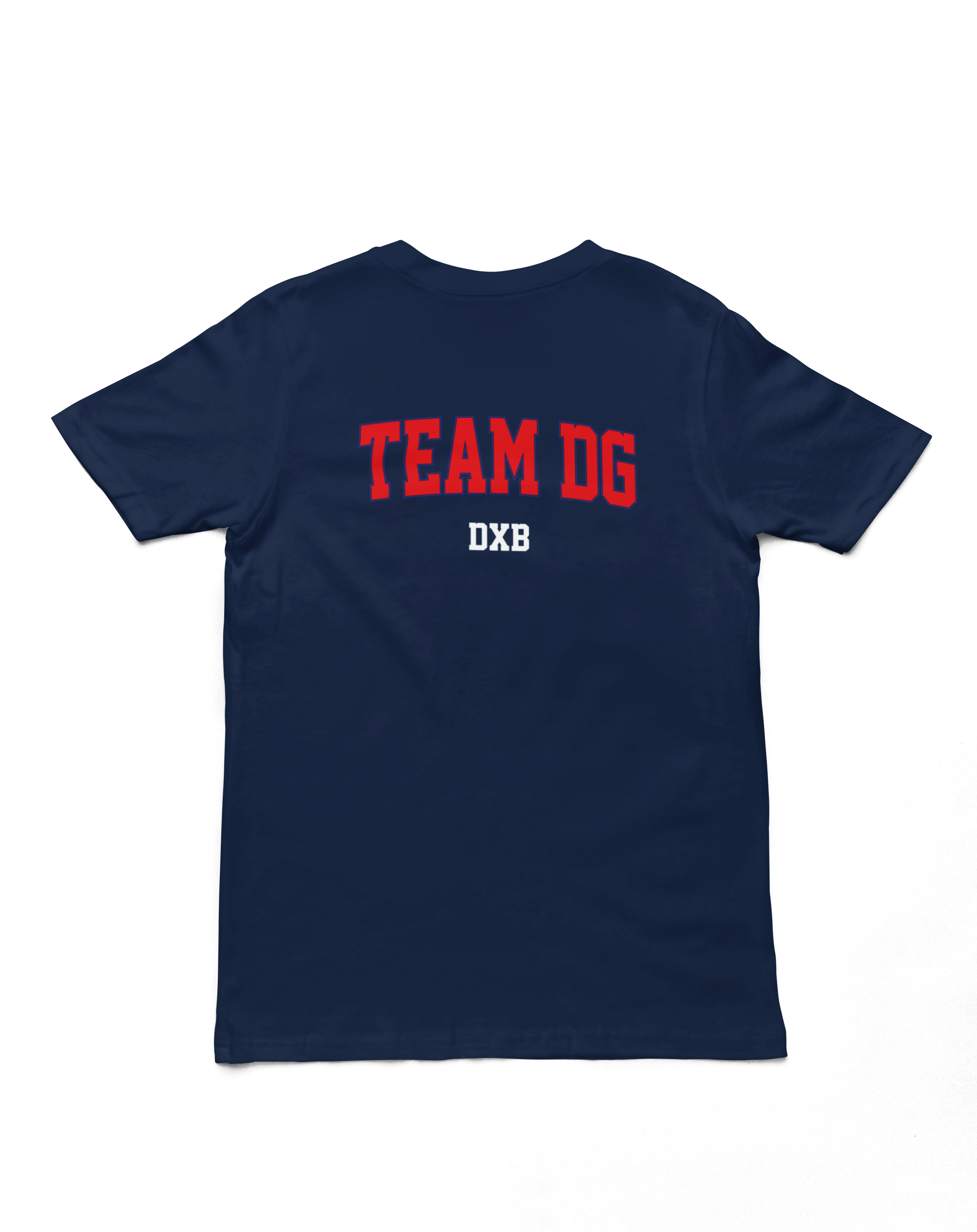"TEAM DG DXB" - Shirt Man (Blau/Rot)
