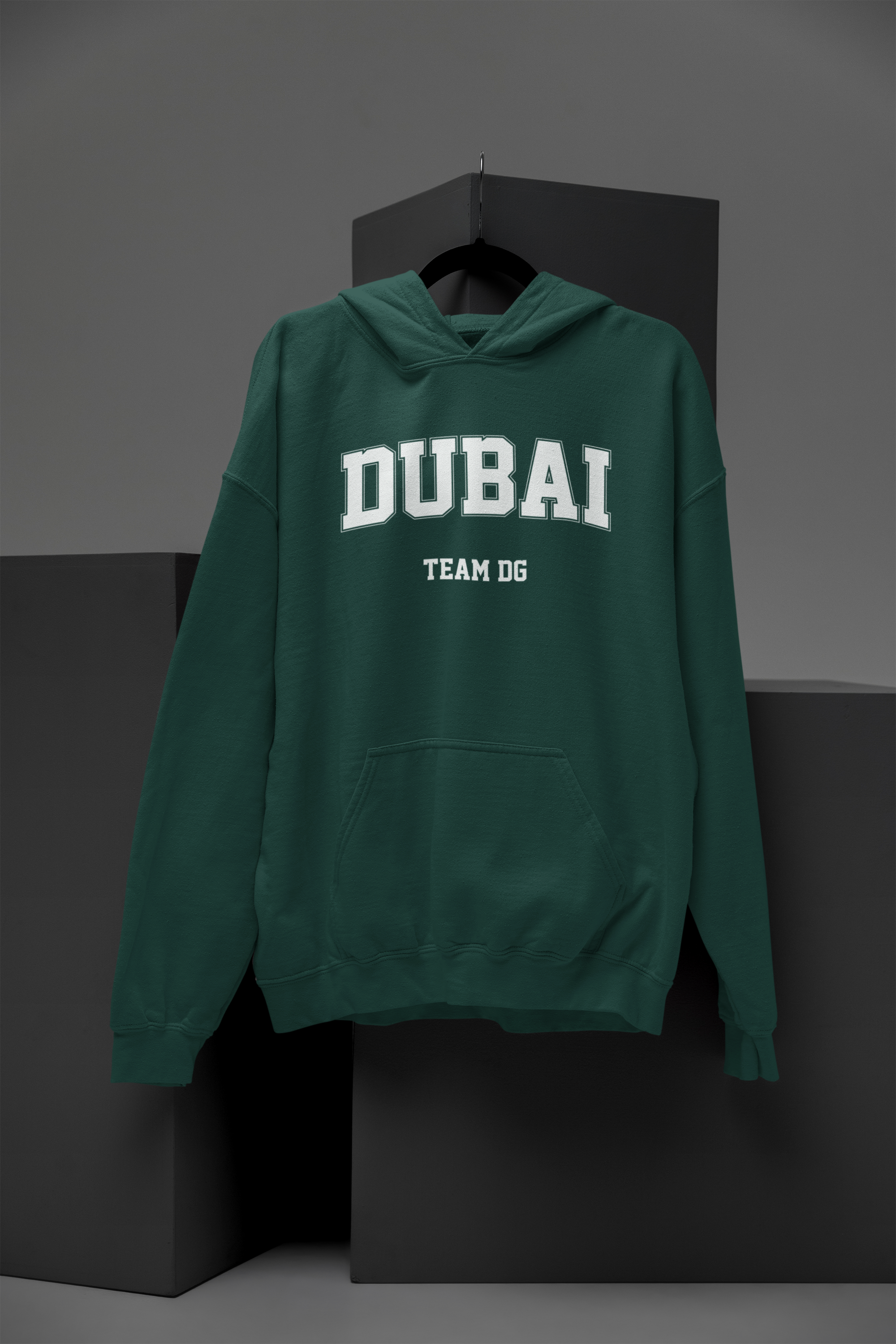 "DUBAI Team DG" - Hoodie Unisex (Weiss/Weiss)