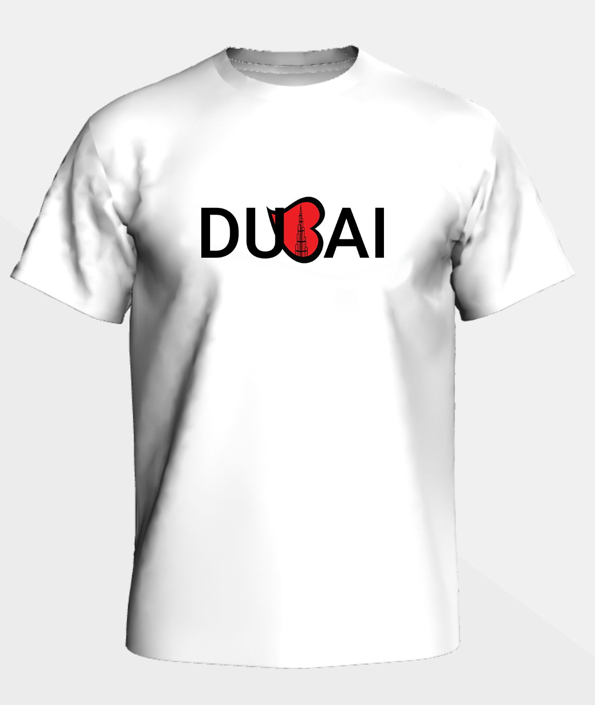 T-Shirt "Dubai Herz - Burj Khalifa" - Shirt Man