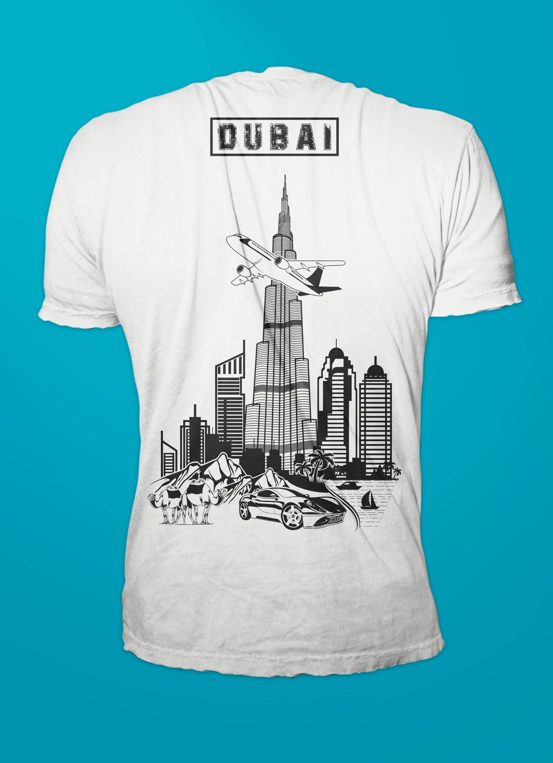 "Dubai City Burj Khalifa" - Shirt Unisex
