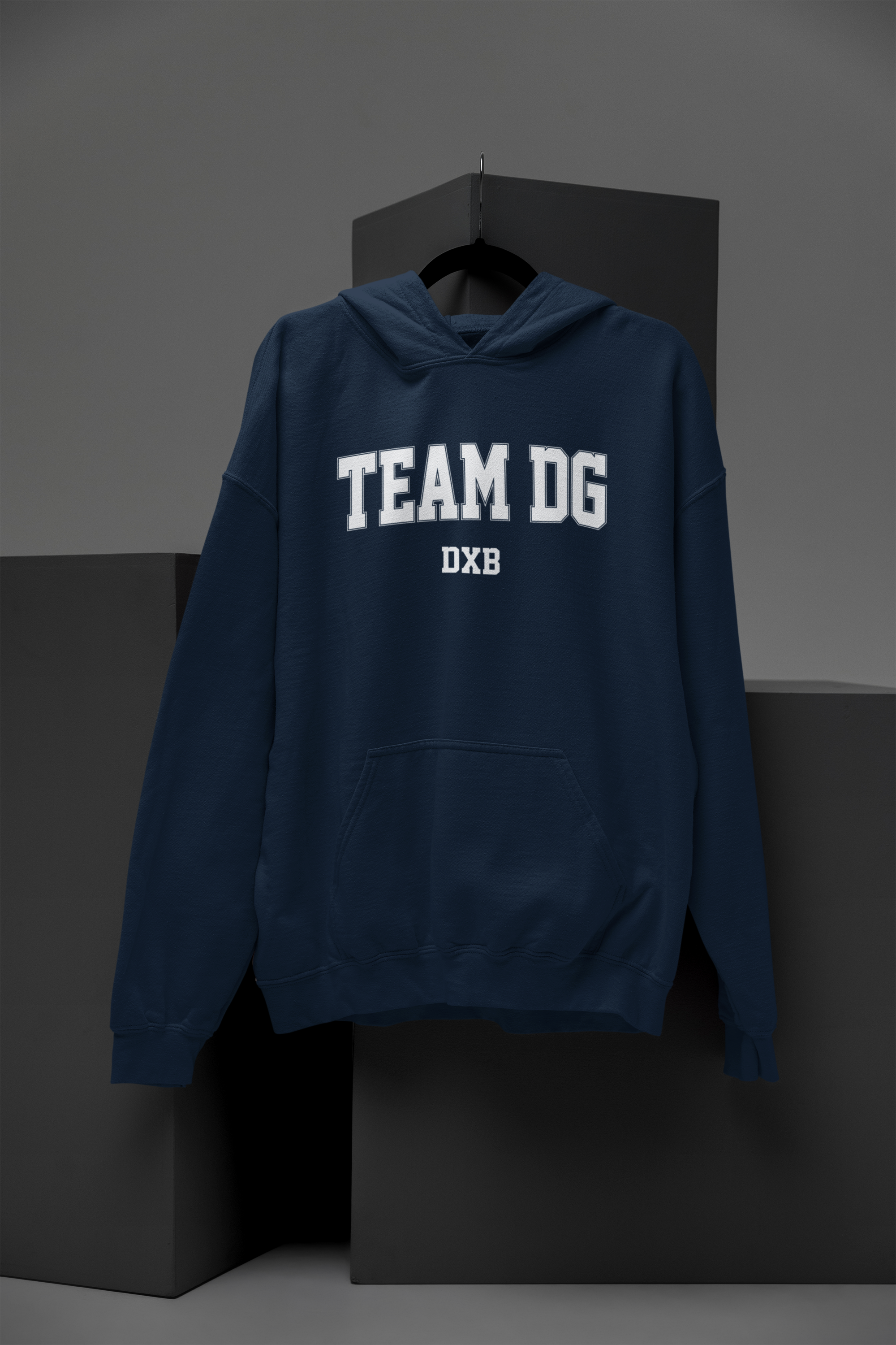 "Team DG DXB" - Hoodie Unisex Weiss/Weiss