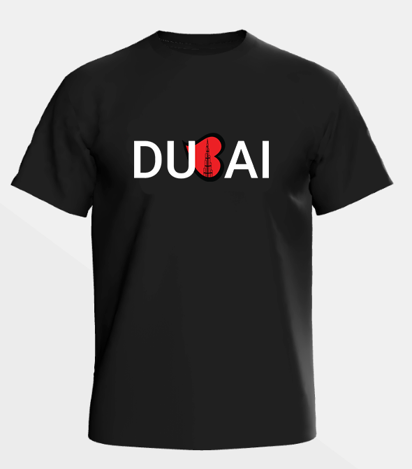 T-Shirt "Dubai Herz - Burj Khalifa" - Shirt Man